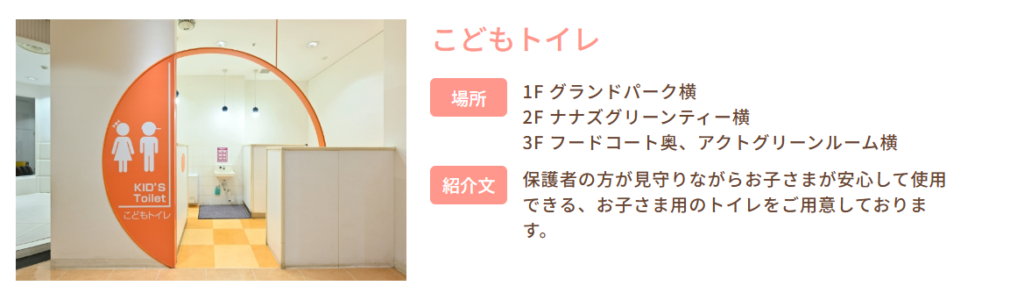 レイクタウンmoriこどもといれ