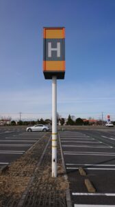 イオンレイクタウンMori駐車場案内板