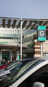 イオンレイクタウンMori駐車場案内板