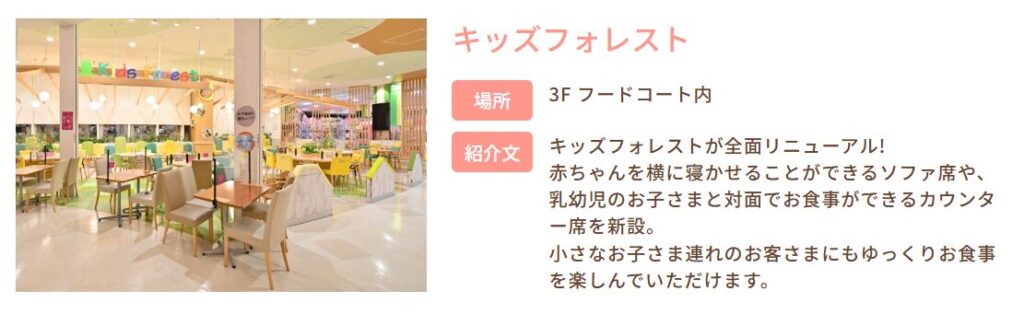 レイクタウンmoriキッズフォレスト