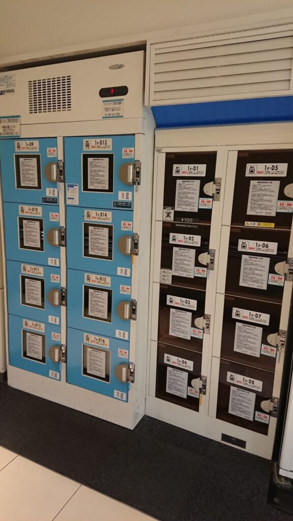 レイクタウンの通常コインロッカー（荷物預け用）の設置イメージ