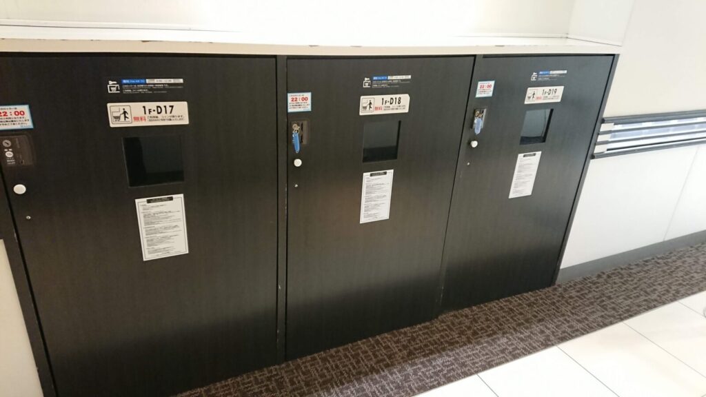レイクタウンkazeカートも入るロッカーの画像