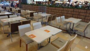 レイクタウン休憩所ソファの画像