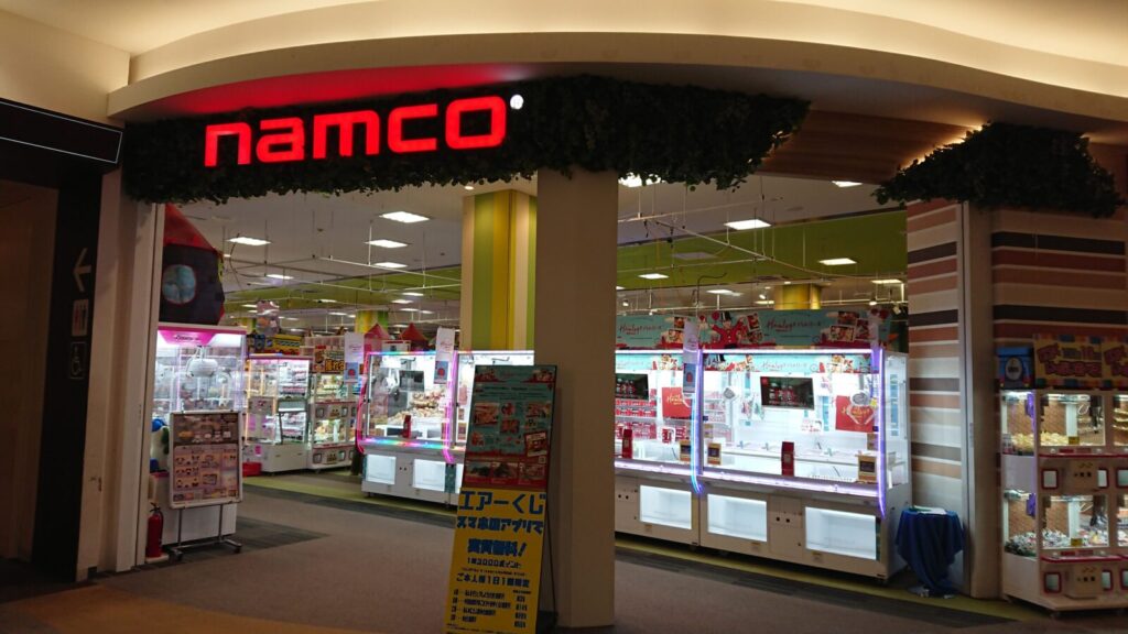 レイクタウン館内にあるnamcoの様子